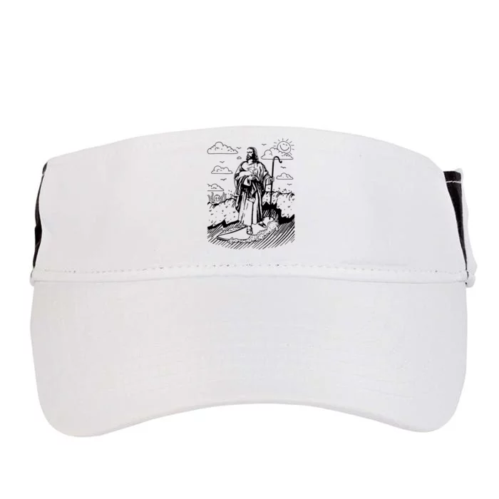 Jesus Surfing Adult Drive Performance Visor