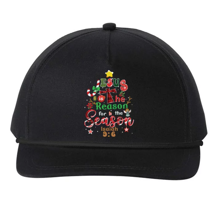 Jesus Sweatshirt Jesus Is The Reason Christmas Snapback Five-Panel Rope Hat