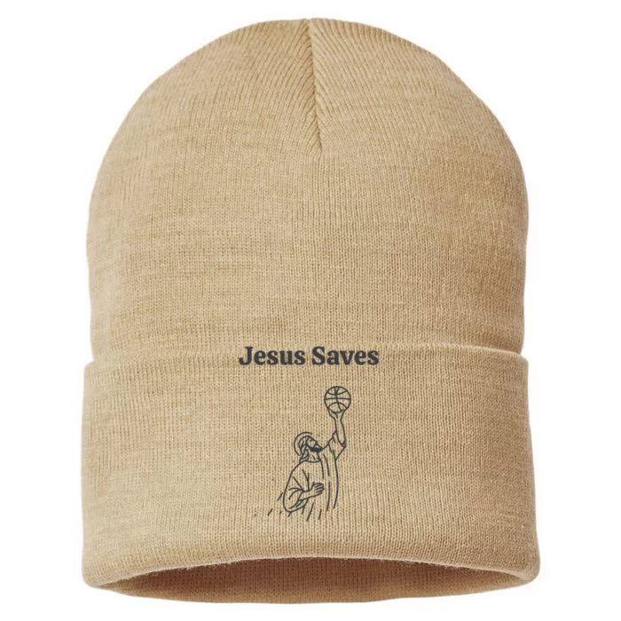 Jesus Saves Sustainable Knit Beanie