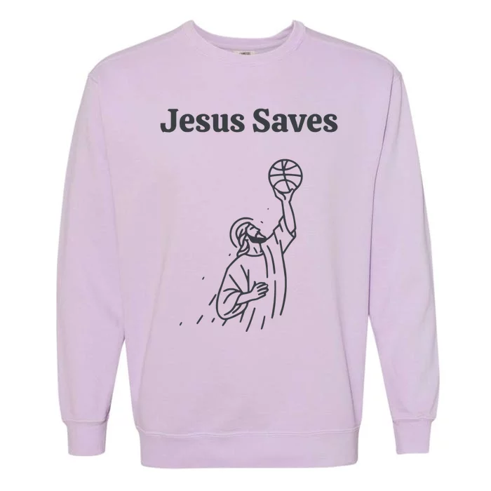 Jesus Saves Garment-Dyed Sweatshirt