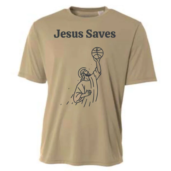 Jesus Saves Cooling Performance Crew T-Shirt