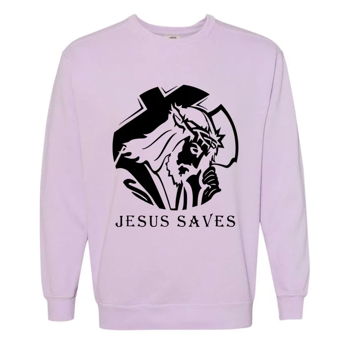 Jesus Saves Garment-Dyed Sweatshirt