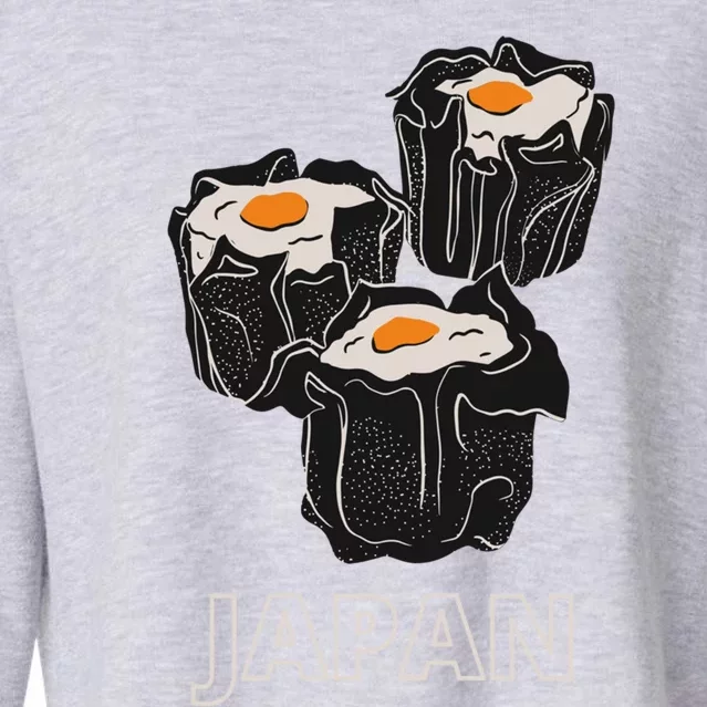 Japanese Sushi Japanese Sushi Food Lovers Gift Cropped Pullover Crew