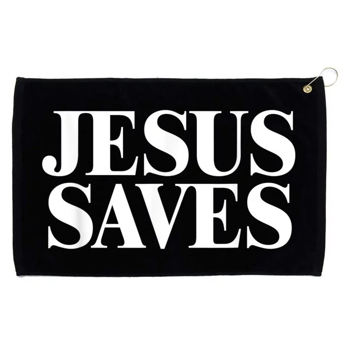 JESUS SAVES Grommeted Golf Towel