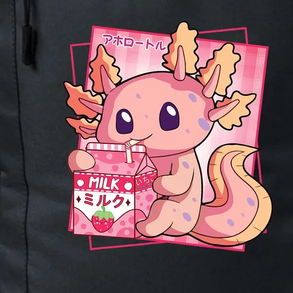 Japanese Style Kawaii Axolotl Strawberry Milk Anime Daily Commute Backpack