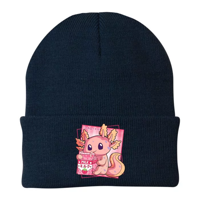 Japanese Style Kawaii Axolotl Strawberry Milk Anime Knit Cap Winter Beanie