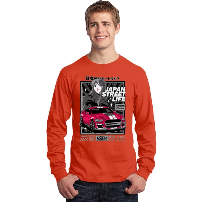 Japan Street Life Tall Long Sleeve T-Shirt