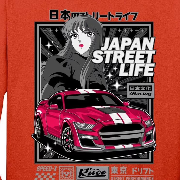 Japan Street Life Tall Long Sleeve T-Shirt