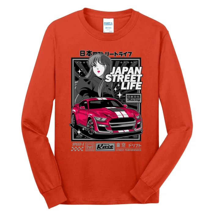 Japan Street Life Tall Long Sleeve T-Shirt