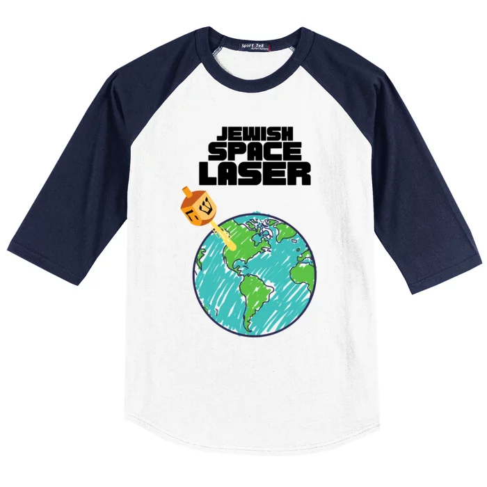 Jewish Space Laser Insane Funny Conspiracy Theory Baseball Sleeve Shirt