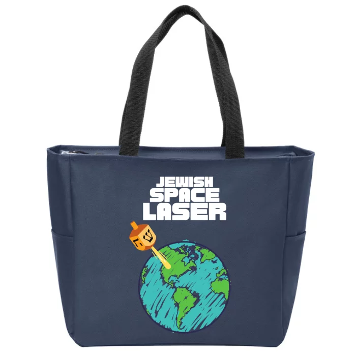 Jewish Space Laser Insane Funny Conspiracy Theory Zip Tote Bag