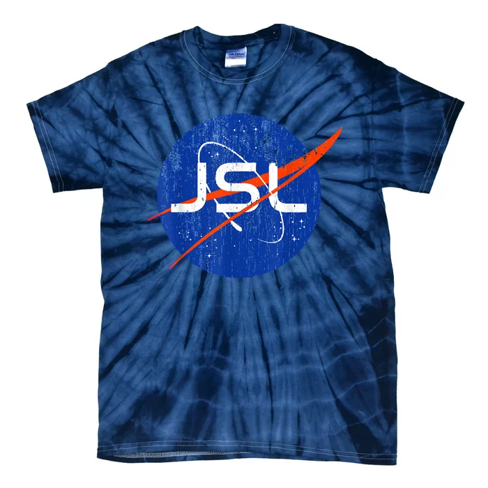 Jewish Space Laser Logo Badge Distressed Funny Meme Tie-Dye T-Shirt