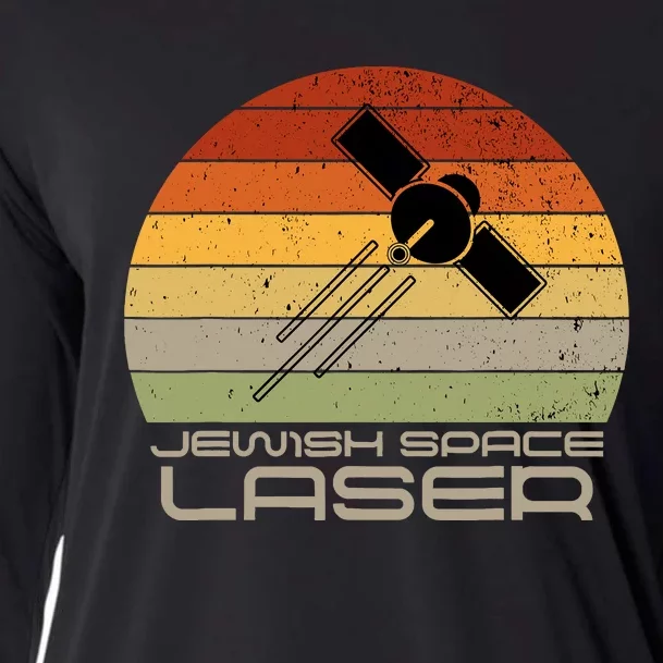 Jewish Space Laser Fan Design Funny Prank Astronomy Universe Cooling Performance Long Sleeve Crew