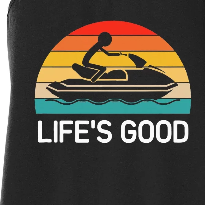 Jet Ski LifeS Good Life Quotes For Family Women's Racerback Tank