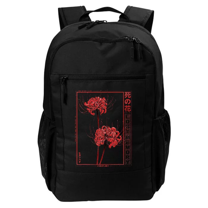 Japanese Spider Lily Soft Grunge Anime Aesthetic Flower Daily Commute Backpack