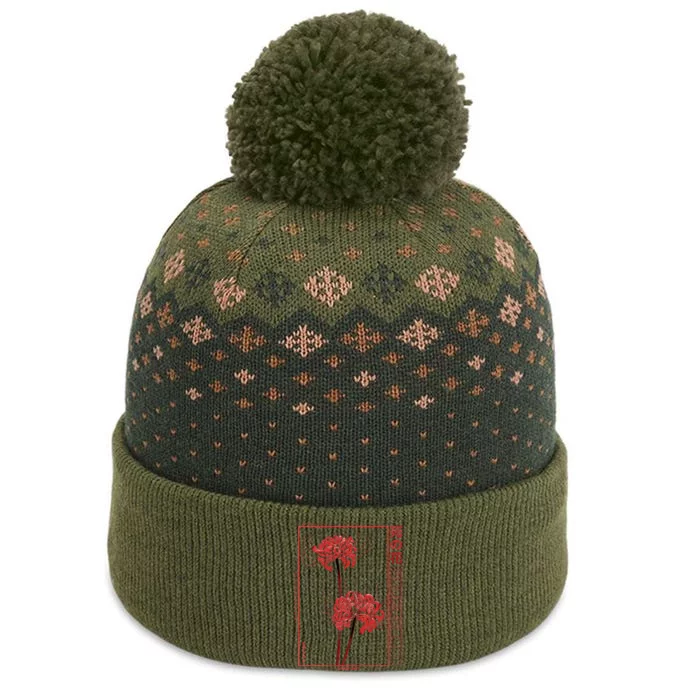 Japanese Spider Lily Soft Grunge Anime Aesthetic Flower The Baniff Cuffed Pom Beanie