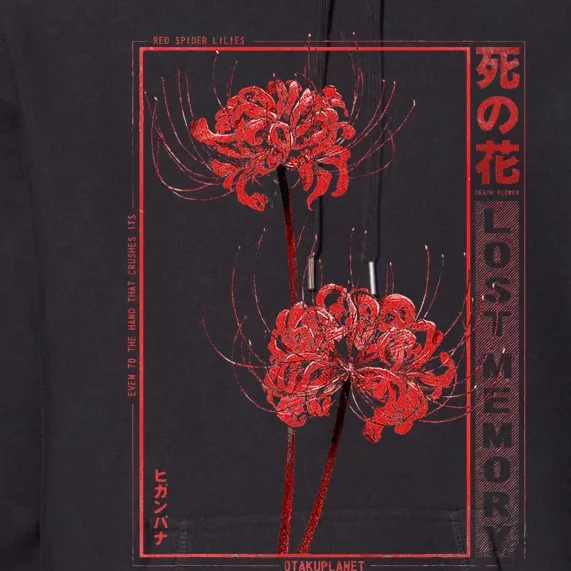 Japanese Spider Lily Soft Grunge Anime Aesthetic Flower Premium Hoodie