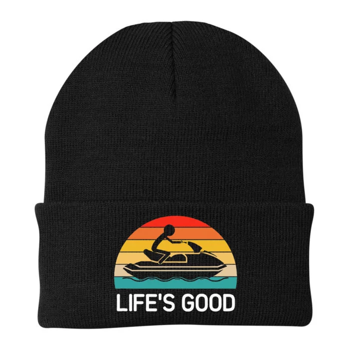 Jet Ski LifeS Good Life Quotes For Family Knit Cap Winter Beanie