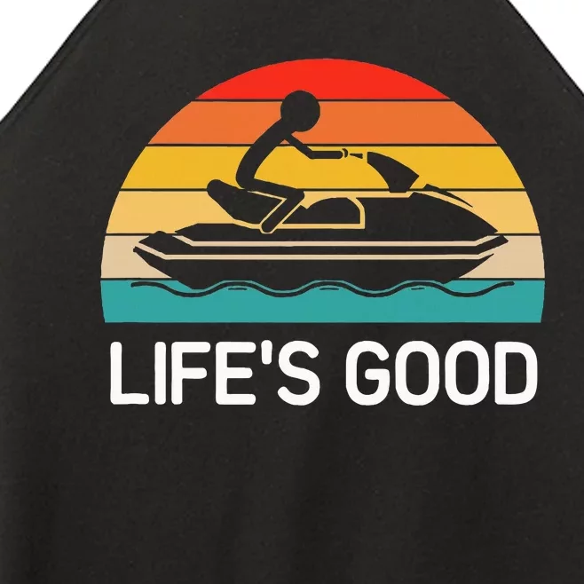 Jet Ski LifeS Good Life Quotes For Family Women’s Perfect Tri Rocker Tank