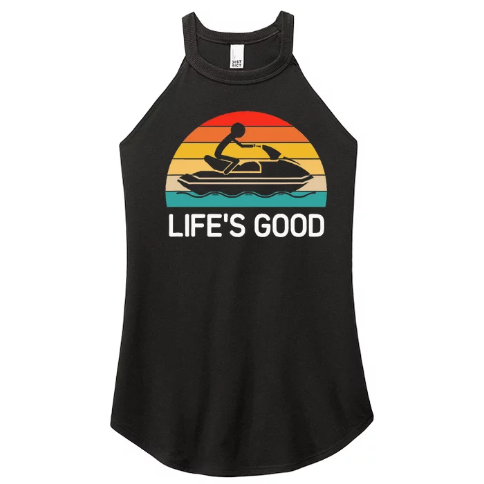 Jet Ski LifeS Good Life Quotes For Family Women’s Perfect Tri Rocker Tank