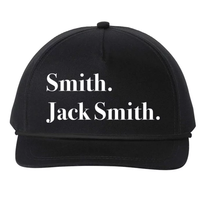 Jack Smith Lets Go Jack Smith Jack Smith Fan Club Jack Smith For President J Snapback Five-Panel Rope Hat