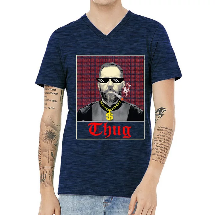 Jack Smith Law Thug Seeks Justice V-Neck T-Shirt