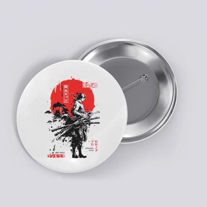 Japanese Samurai Limited Edition Anime Manga Legend Button