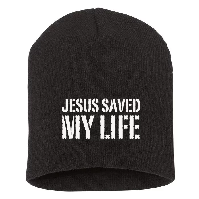 Jesus Saved My Life Jesus Christ Family Adult Matching Group Short Acrylic Beanie