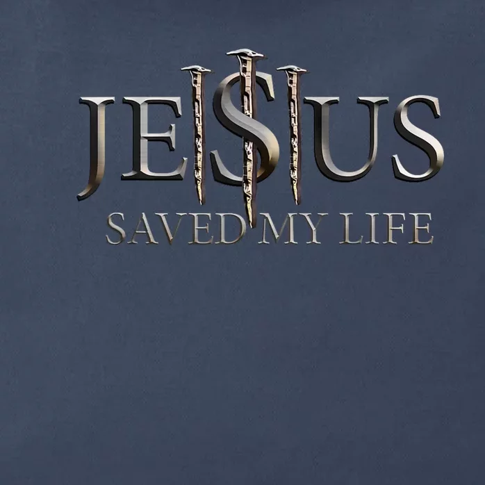 Jesus Saves My Life Christian Religious Believer Zip Tote Bag