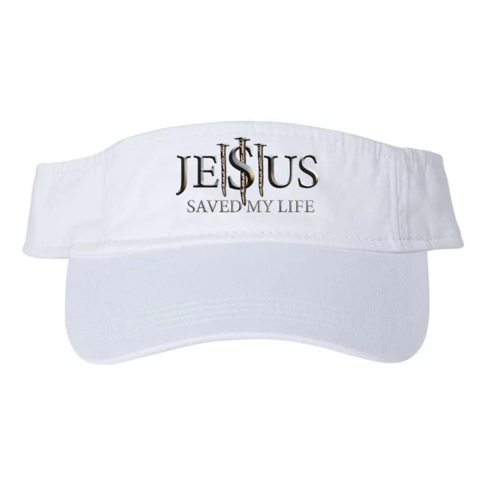 Jesus Saved My Life Christian Religious Believer Valucap Bio-Washed Visor