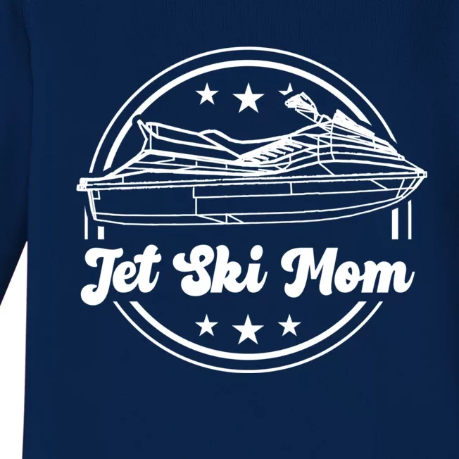 Jet Ski Mom Gift Jet Ski Skiing Water Sports Jet Skier Meaningful Gift Baby Long Sleeve Bodysuit