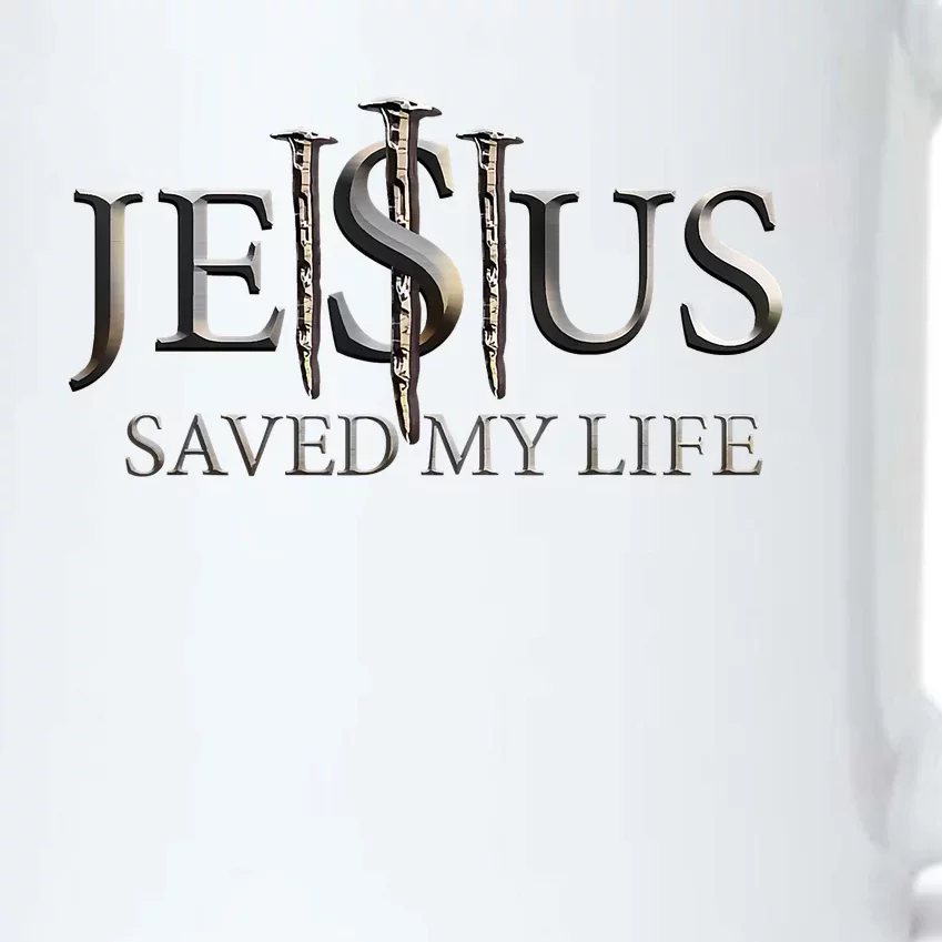 Jesus Saved My Life Christian Religious Believer Black Color Changing Mug