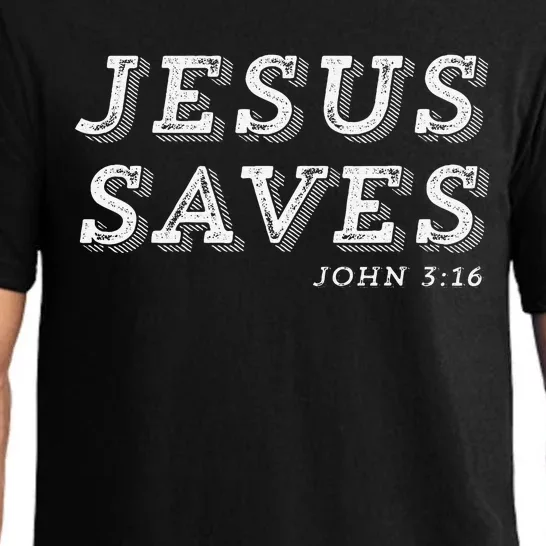 Jesus Saves Message Of Salvation Christian Faith Religion Gift Pajama Set