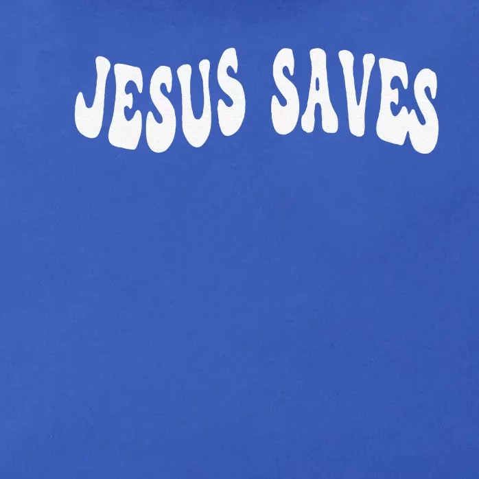 Jesus Saves Message Of Salvation Christian Faith Religion Zip Tote Bag