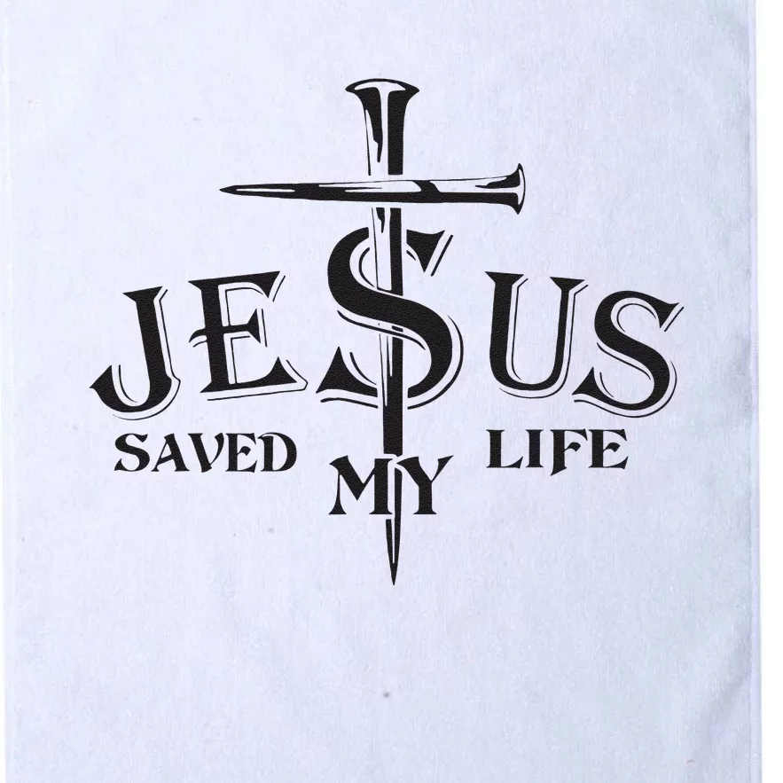 Jesus saved my life Jesus Christian Lover Platinum Collection Golf Towel