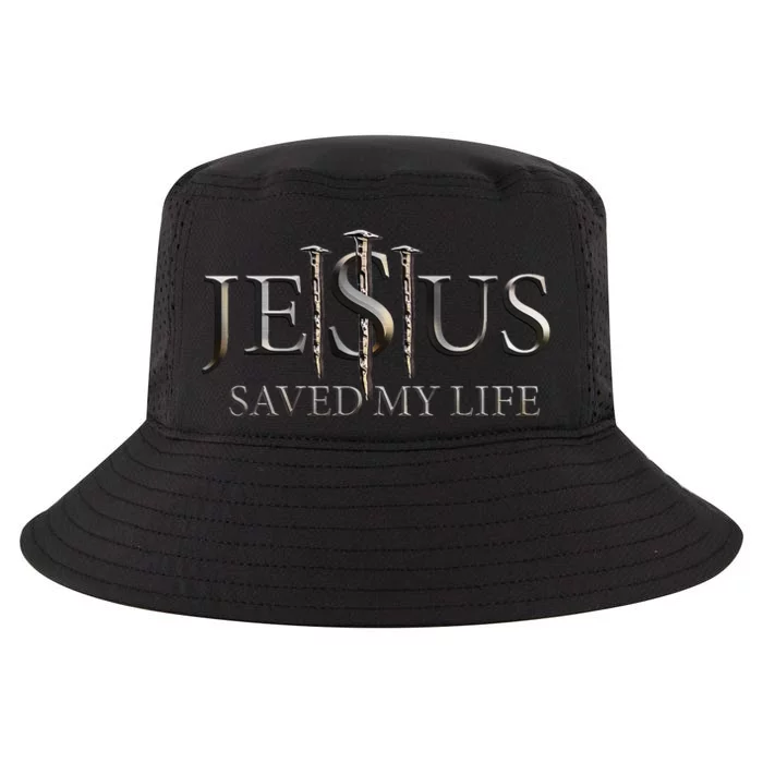 Jesus Saved My Life Christian Religious Believer Cool Comfort Performance Bucket Hat