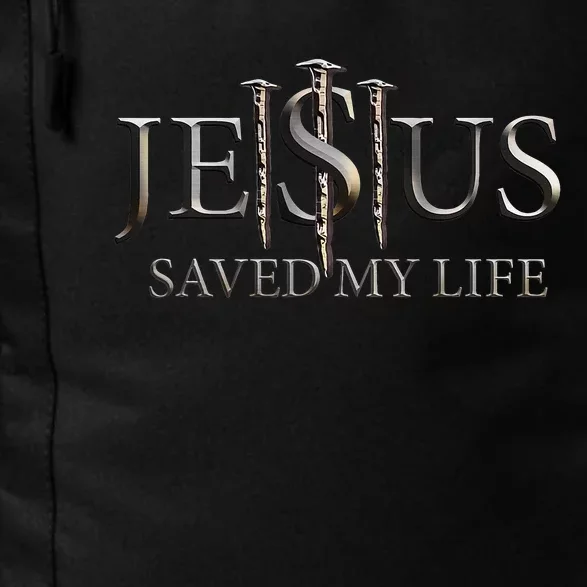 Jesus Saved My Life Christian Religious Believer Daily Commute Backpack