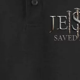 Jesus Saved My Life Christian Religious Believer Dry Zone Grid Performance Polo