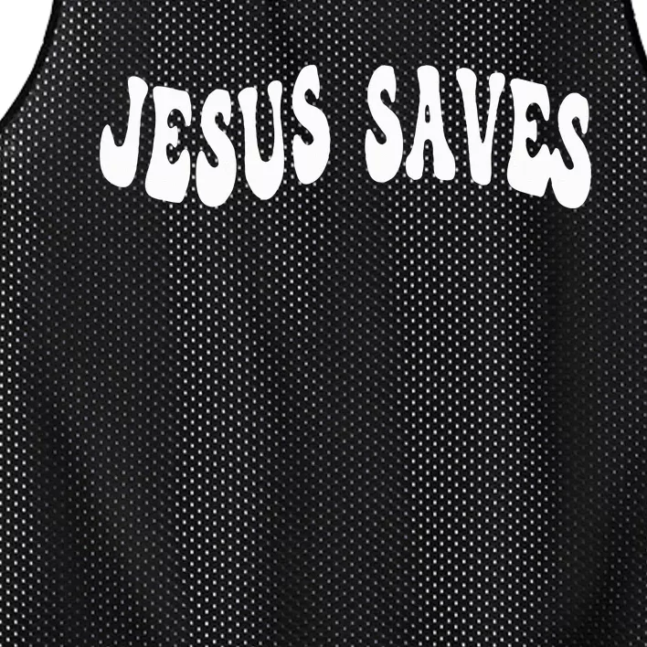 Jesus Saves Message Of Salvation Christian Faith Religion Mesh Reversible Basketball Jersey Tank