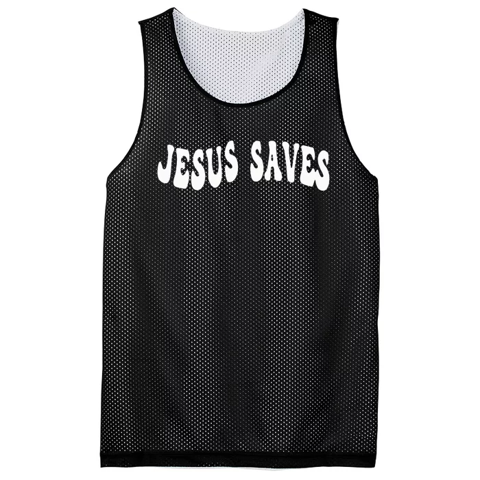 Jesus Saves Message Of Salvation Christian Faith Religion Mesh Reversible Basketball Jersey Tank