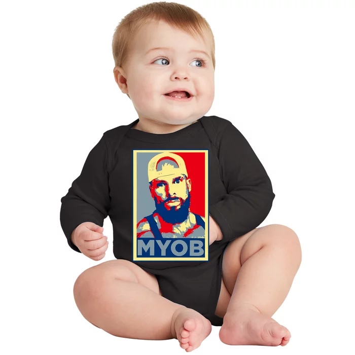 Joey Swoll Myob Baby Long Sleeve Bodysuit