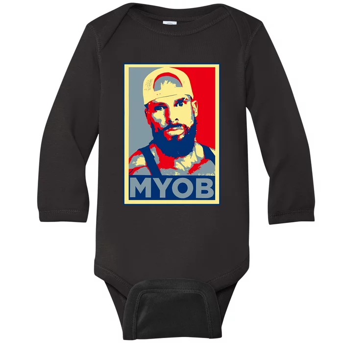 Joey Swoll Myob Baby Long Sleeve Bodysuit