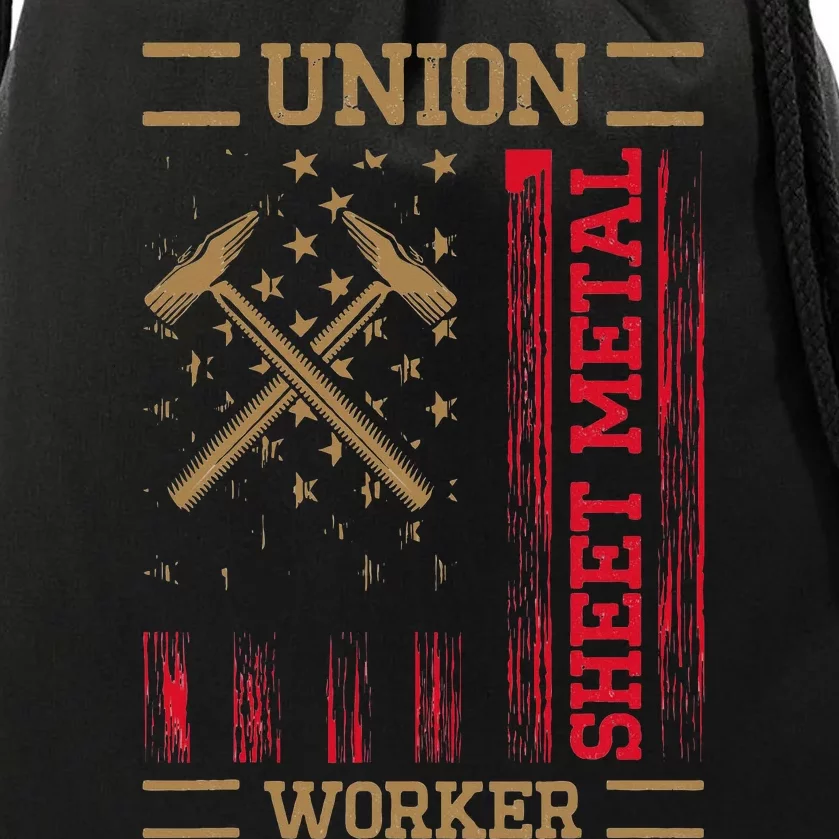 Journeyman Sheet Metal Worker Union Sheet Metal Worker Drawstring Bag