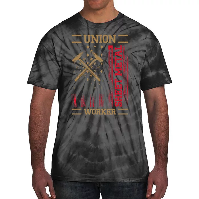 Journeyman Sheet Metal Worker Union Sheet Metal Worker Tie-Dye T-Shirt