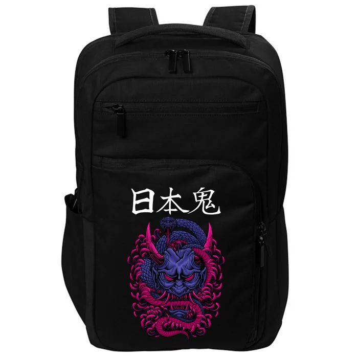 Japanese Samurai Mask With Ornament Impact Tech Backpack