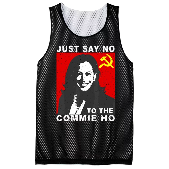 Just Say No To The Commie Ho Kamala Harris Mesh Reversible Basketball Jersey Tank