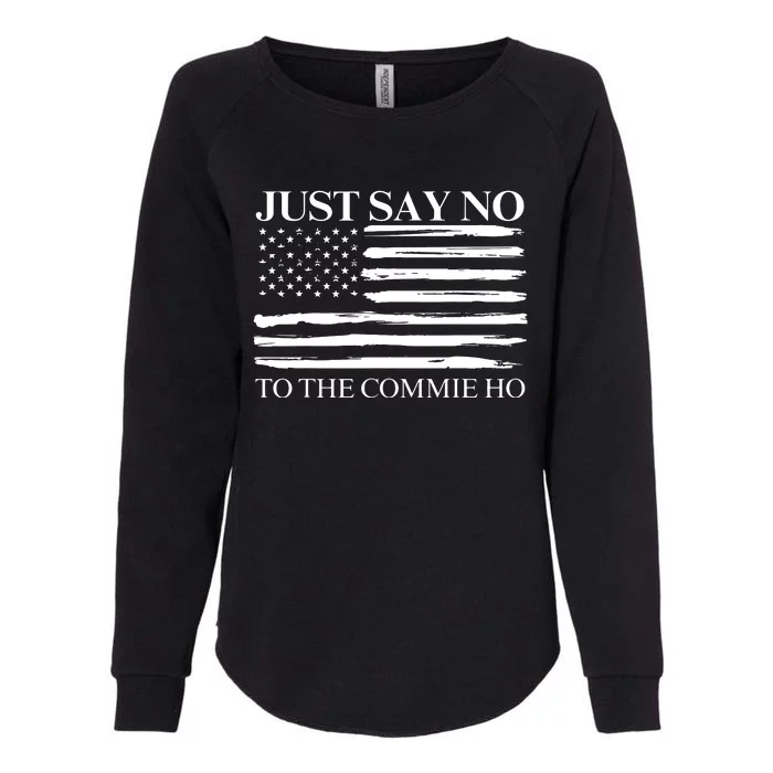 Just Say No Womens California Wash Sweatshirt