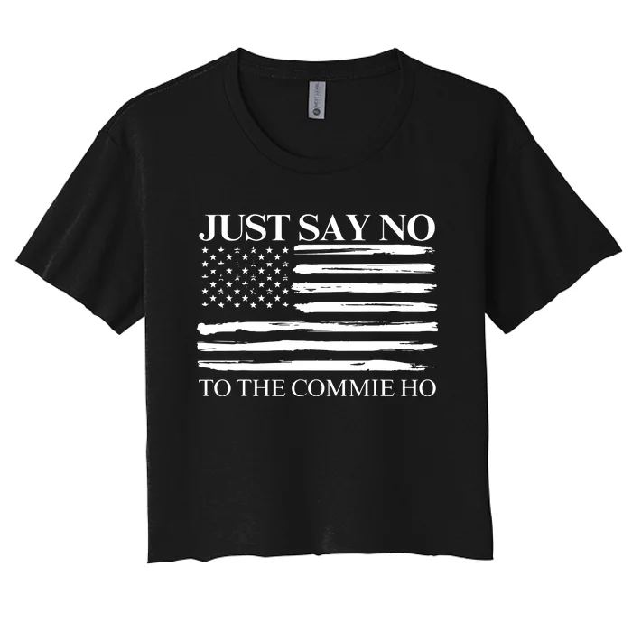 Just Say No Women's Crop Top Tee