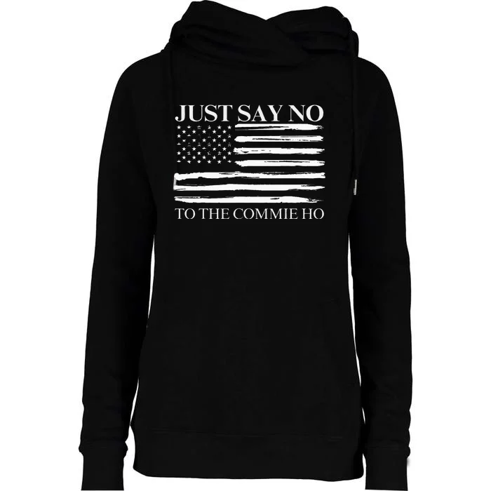 Just Say No Womens Funnel Neck Pullover Hood