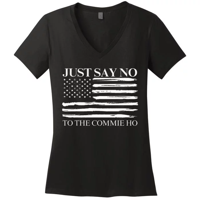 Just Say No Women's V-Neck T-Shirt